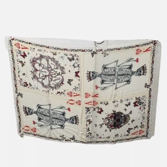 Alexander McQueen Accessories - Alexander McQueen Oversized Playing Card Shawl Scarf King Large 80" x 54"